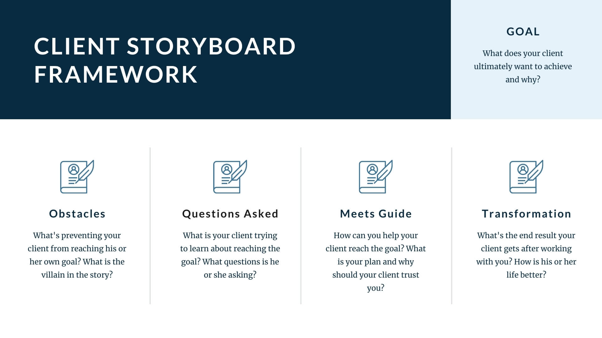 Client Story Board Framework