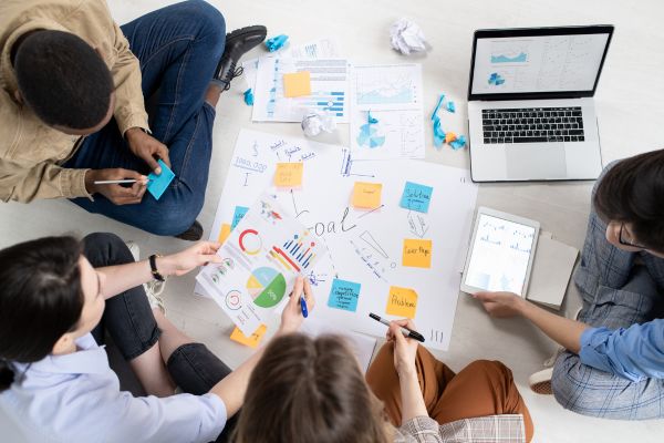 People working on website strategy
